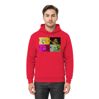 Mikrokristall-Design Premium Hoodie - Sojasauce