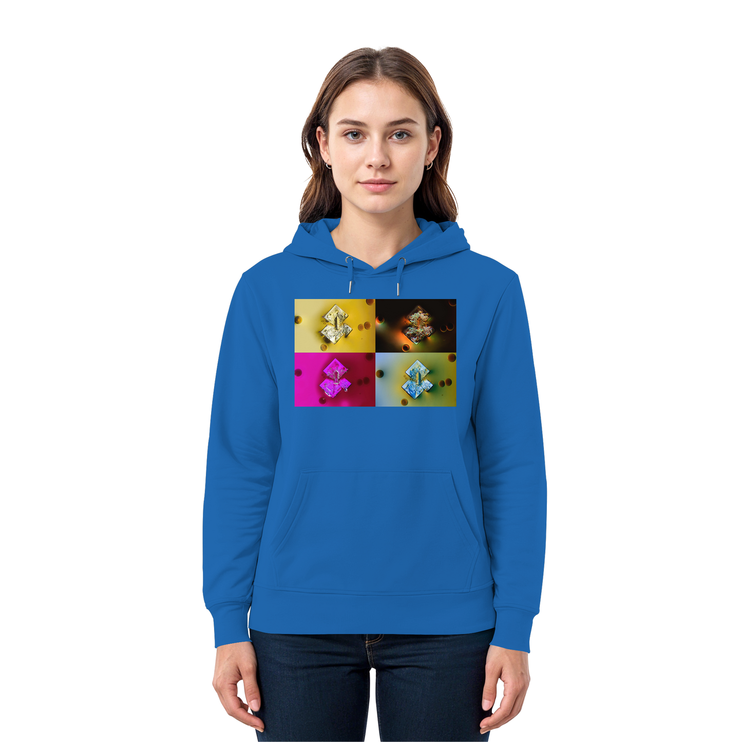 Mikrokristall-Design Premium Hoodie - Sojasauce