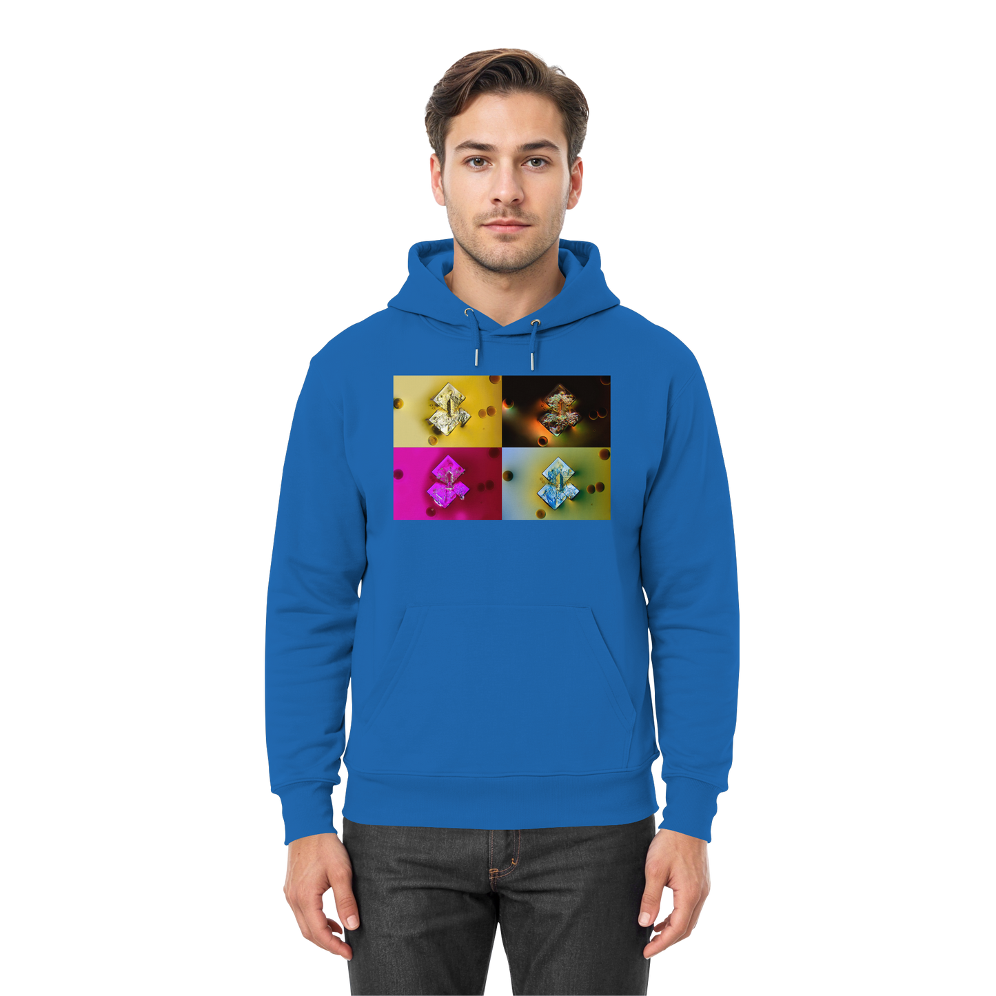 Mikrokristall-Design Premium Hoodie - Sojasauce