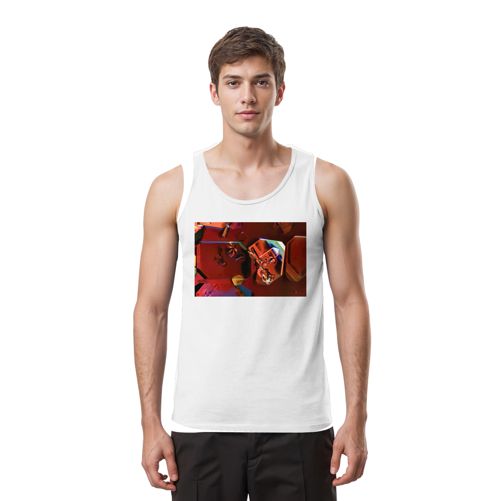 Monoammoniumphosphat als Mikrokristall Herren Tank Top