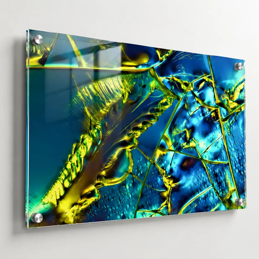mikrokristall-Wandbild auf Acryl. optical brightener