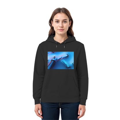 Alaun mit Öl als Mikrokristall Unisex Hoodie – Black, am Model